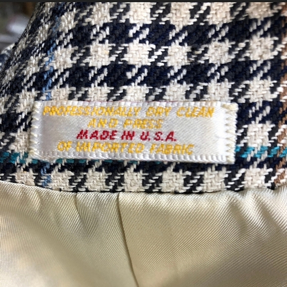 Barrie Pace Collarless Fully Lined Houndstooth Sk… - image 7